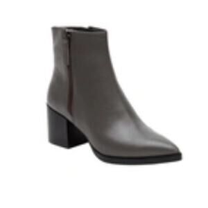Linea Paolo Viva Gray Leather Ankle Bootie, VGUC, Size 8, MSRP $150